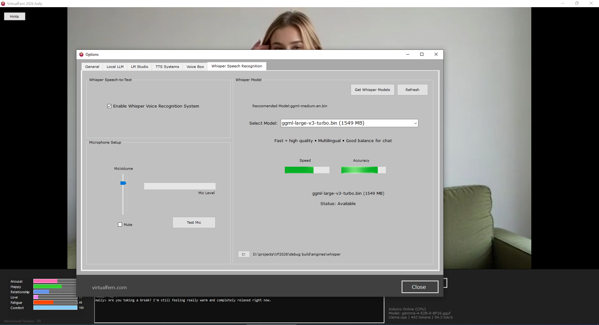 Whisper Voice Input